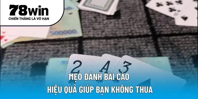 Mẹo đánh bài Cào hiệu quả giúp bạn không thua